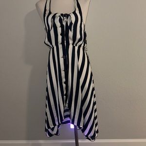 Nautical halter dress